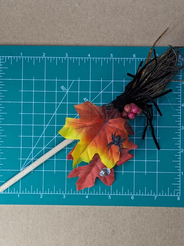 Premium Halloween witch broom for 1/6 scale dolls