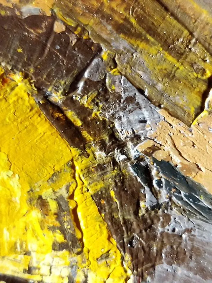 Painting yellow lemons painted fruit wall decoration