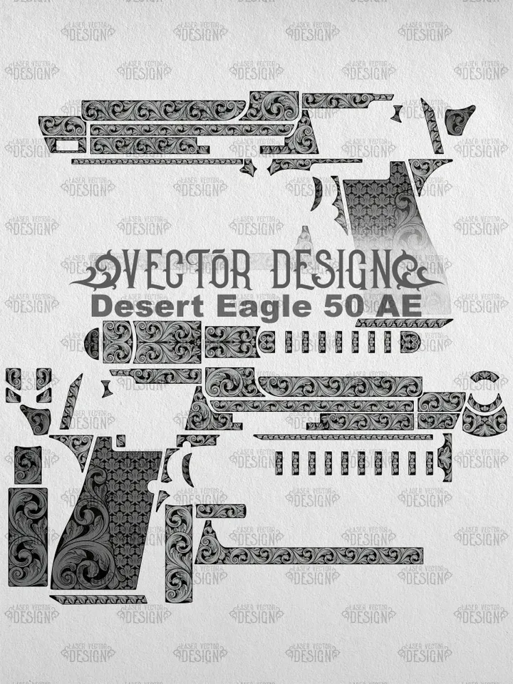 VECTOR DESIGN Desert Eagle 50 AE Scrollwork