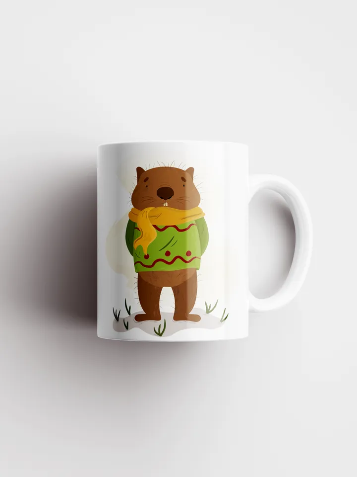 Cute wombat illustration