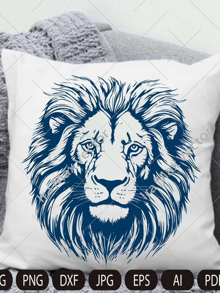 Lion Face svg , Lion Head svg, Lion svg, Lion King svg,  Lions Mascot svg ,Leo svg ,Lion Head ,Lion Printable, INSTANT DOWNLOAD