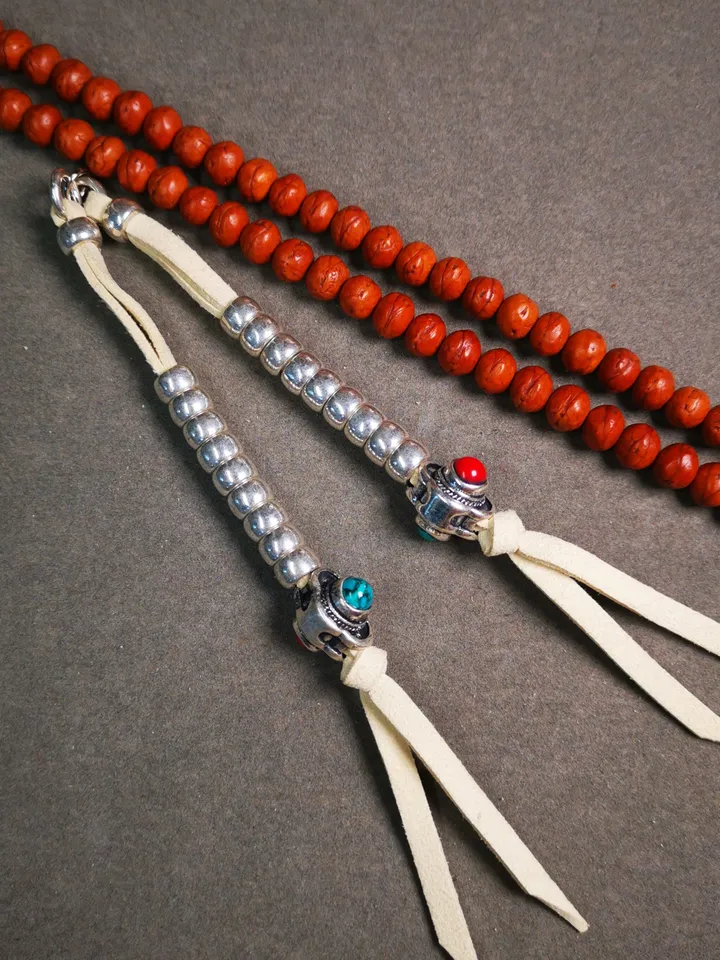 Gandhanra Handmade 5-7mm Tibetan Buddhist Prayer Bead Counters for 8-15mm Mala