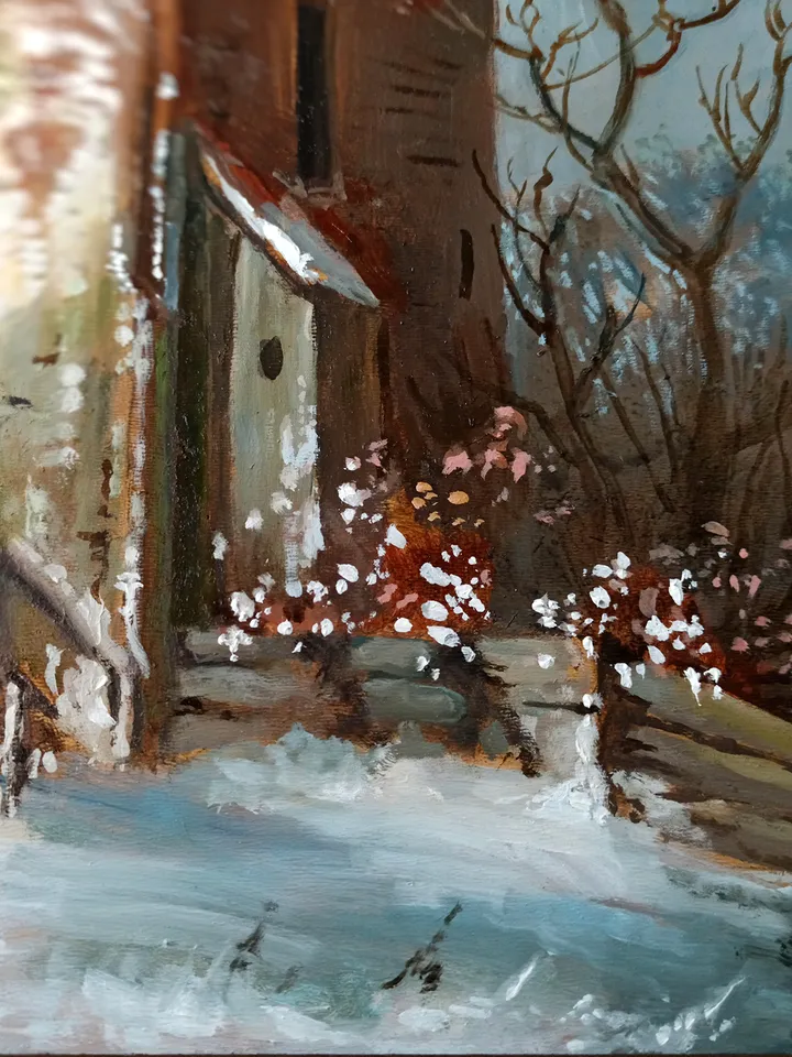 Old Watermill Original Oil Painting