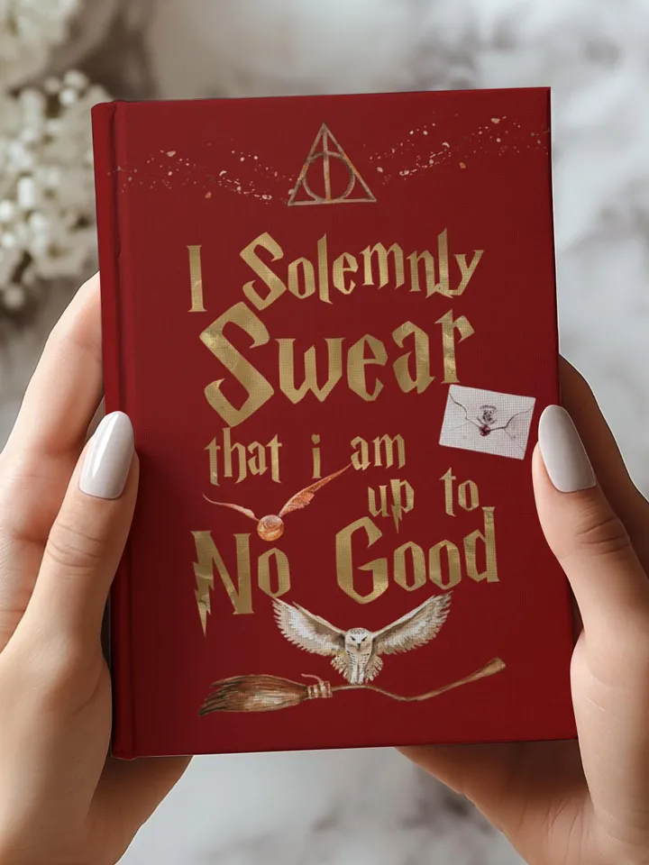Wizarding World Hardcover Journal, Magic Notebook, Spell Book, Fantasy Diary, Gift, Magic gift Matte Journal