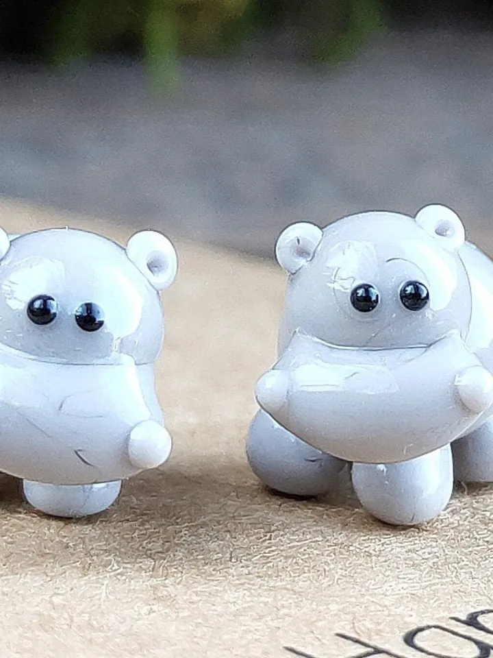 Hippo figurine Hippo art Hippo gifts Hippo ornament Hippo statue Hippopotamus Hippo for Christmas Miniature animals Tiny glass animals