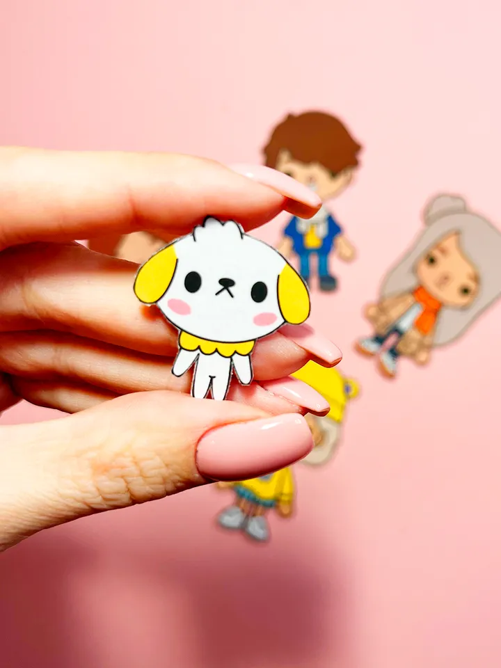 Toca Boca Paper Dolls with Clothes to Cut Out
