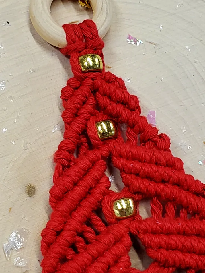 Macrame Tree Ornament Macrame Christmas Tree Macrame Christmas Ornaments Unbreakable Ornaments Holiday Car Charm Boho Tree Ornaments