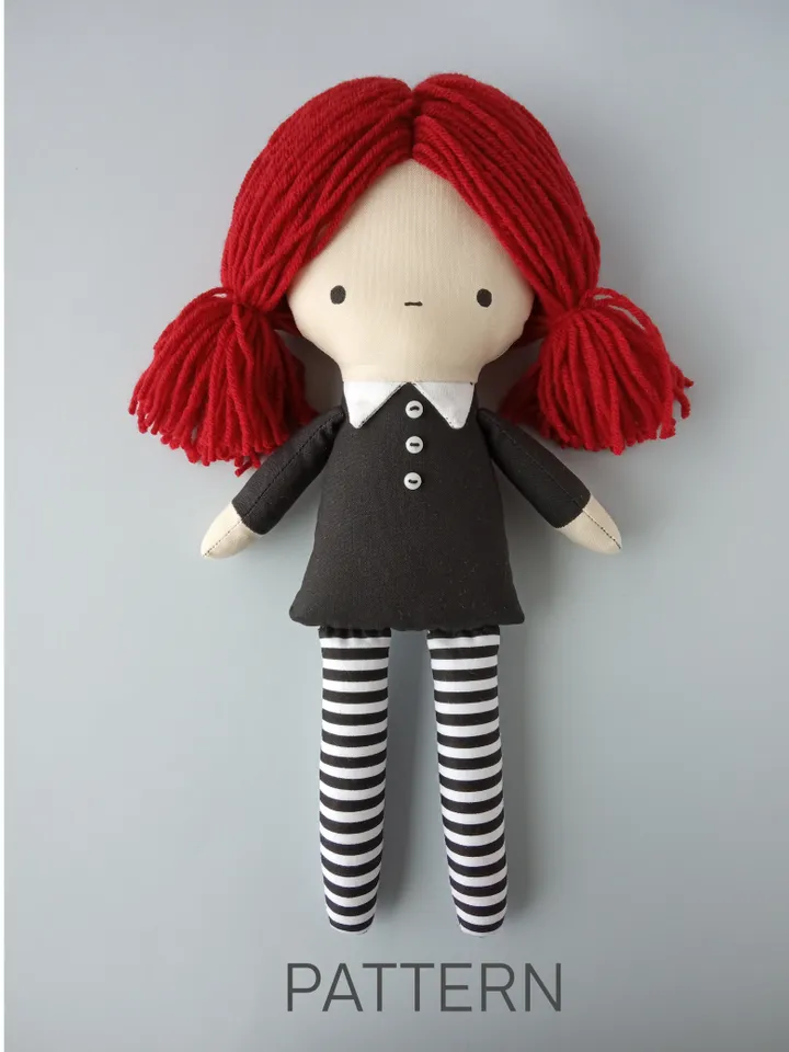 Easy Rag Doll Sewing Pattern PDF