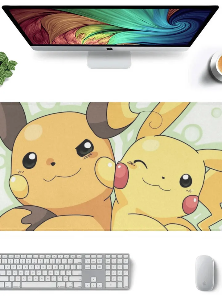 Pikachu and Raichu Gaming Mousepad