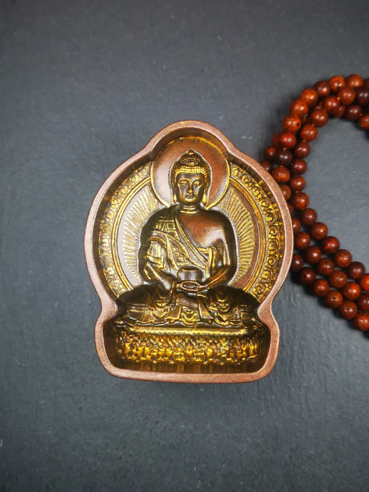 Gandhanra Tibetan Buddha Statue Tsa Tsa Mold,Amitayus,Amida,Amitabha,Copper Mould For Making Clay Buddha Statue,Tsha Tsha