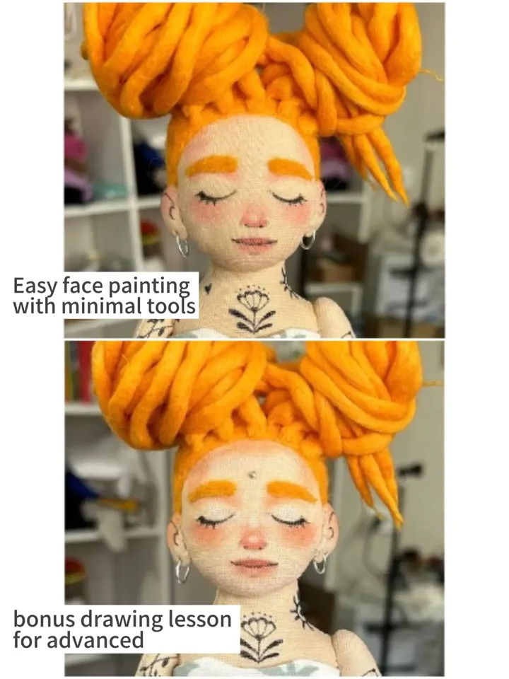 PDF sewing pattern How to make Yoga Lady with locks Eng