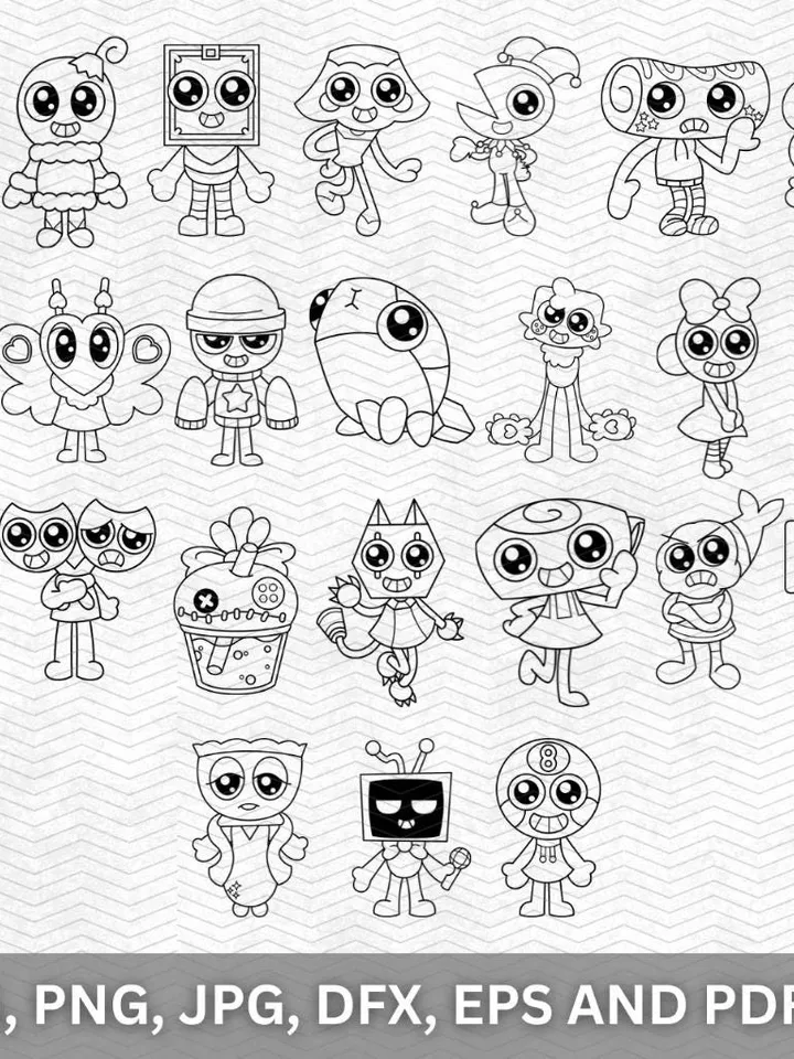 650+ Dandy's World SVG Bundle Roblox Characters Gamer Birthday Party Roblox SVG Kids Gaming Clipart Dandys World Characters Digital Download
