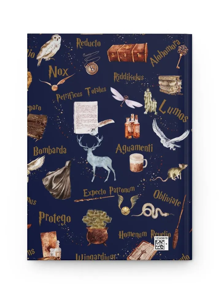 Wizarding World Hardcover Journal, Magic Notebook, Spell Book, Fantasy Diary, Gift, Magic gift Matte Journal