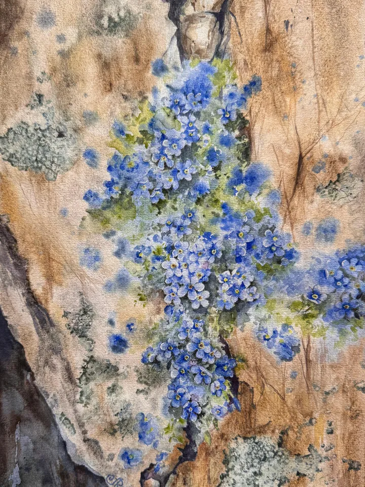 Wildflowers Original Painting Flowers Watercolor Painting Floral Original Wall Art
