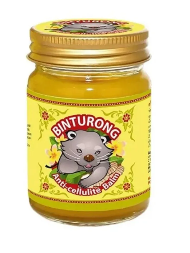 Original Thai Yellow ANTI-CELLULITE balsam Binturong Anti-cellulite with turmeric and ginger