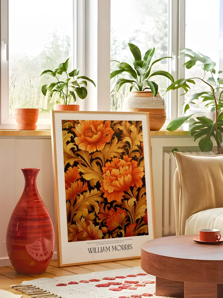 William Morris Wall Art, Vintage Botanical Print, Floral Poster Arts Decor, Digital Download, William Morris Print Digital Download AA13