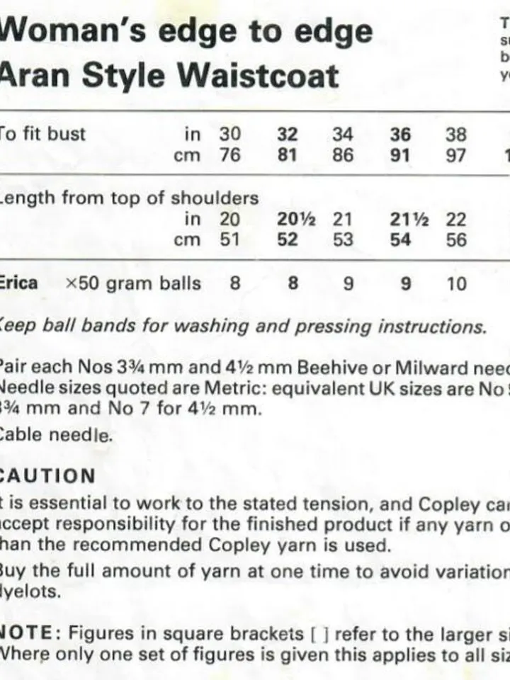 Knitting aran vest, waistcoat knitting pattern pdf, aran sleeveless cardigan, women aran waistcoat pattern instant download