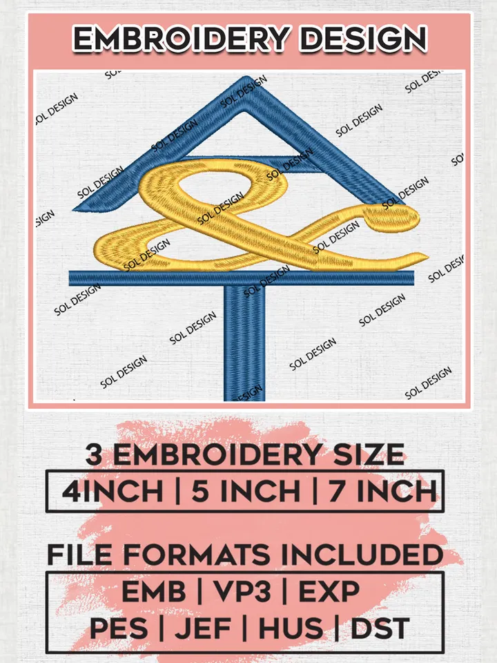 NCAA A&T Aggies College Football Team Logo Embroidery Design Files, NCAA North Carolina A&T Aggies Machine Embroidery, NCAA Teams, Game Day, 3 sizes, NCAA Machine embroidery designs, Digital Download