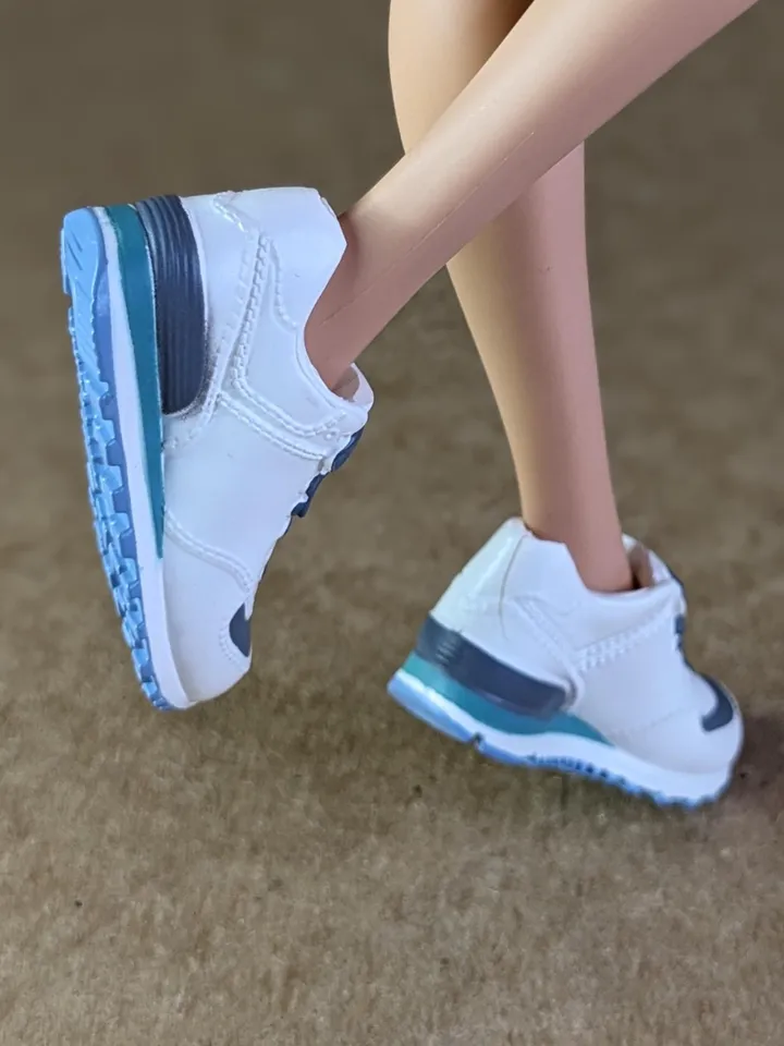 White & Green, Gray sneakers for 11 inch female dolls (MH g1, g2 or EAH)