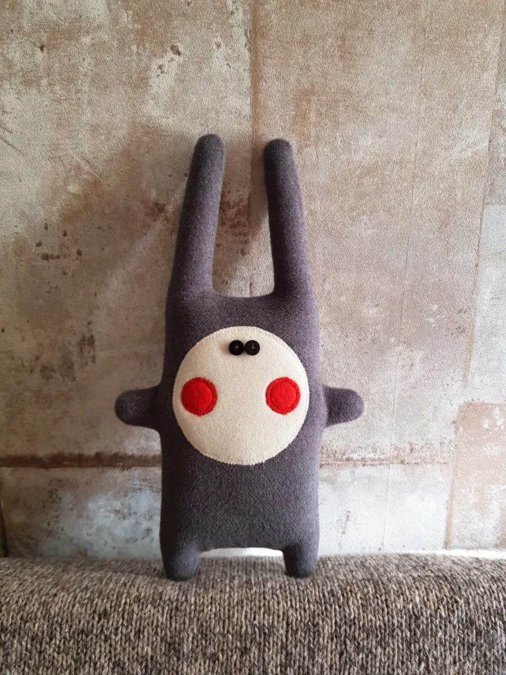 Rabbit sewing Pattern pdf, digital tutorial in english, animal doll sewing diy