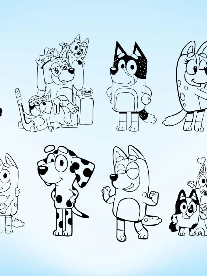 650+ Files Blue Dog Svg Bundle, Blue Dog Birthday Bundle Blue Dog