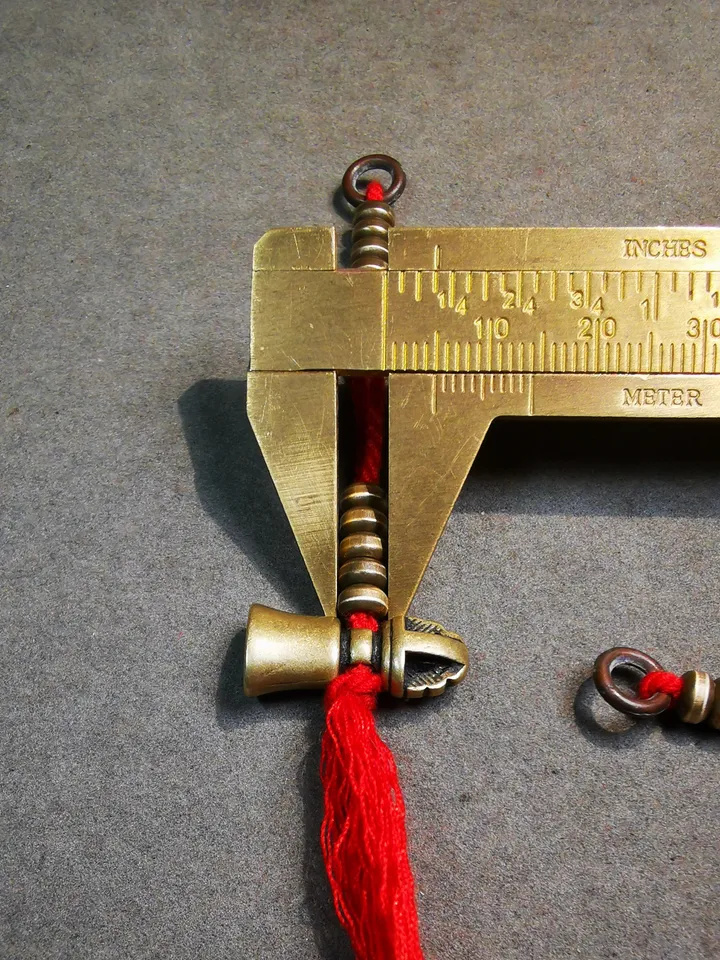 Gandhanra Handmade Tibetan Buddhist Mala Counters,Prayer Bead Counters,with Dorje and Vajra Pendant,Made of Brass