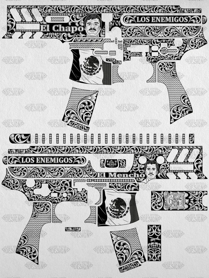 VECTOR DESIGN SIG Sauer MPX Copperhead El Chapo and El Mencho