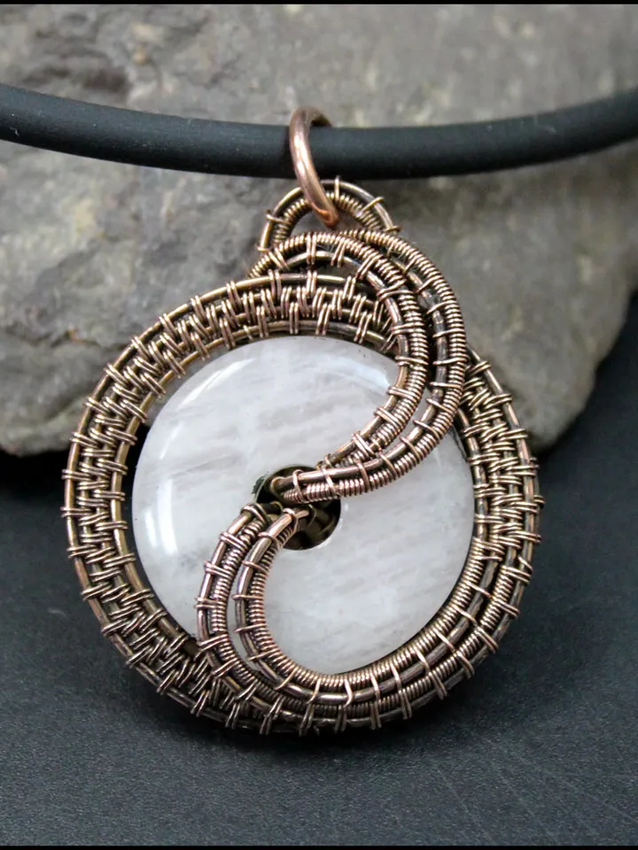 Wire wrap a donut pendants tutorials PDF