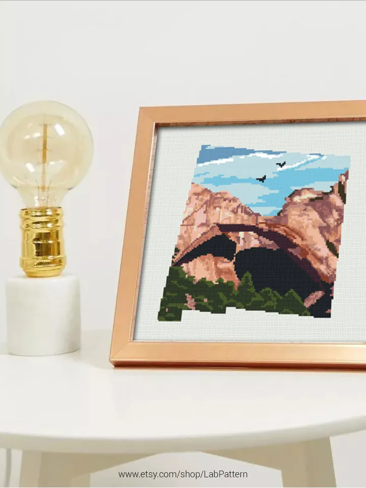 New Mexico State Silhouette Cross stitch pattern | Embroidery Pattern | Instant Download | Embroidery Designs