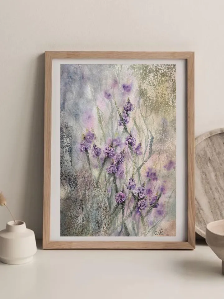 Wildflowers Painting Original Watercolor Flowers Wall Art Floral Artwork