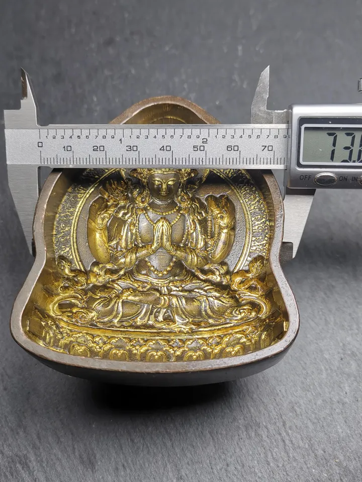 Chenrezig Tsa Tsa Mold,9cm Four Arms Padmapani, Gandhanra Handmade Tibetan Buddha Statue Mould For Making Clay Buddha Statue,Tsha Tsha