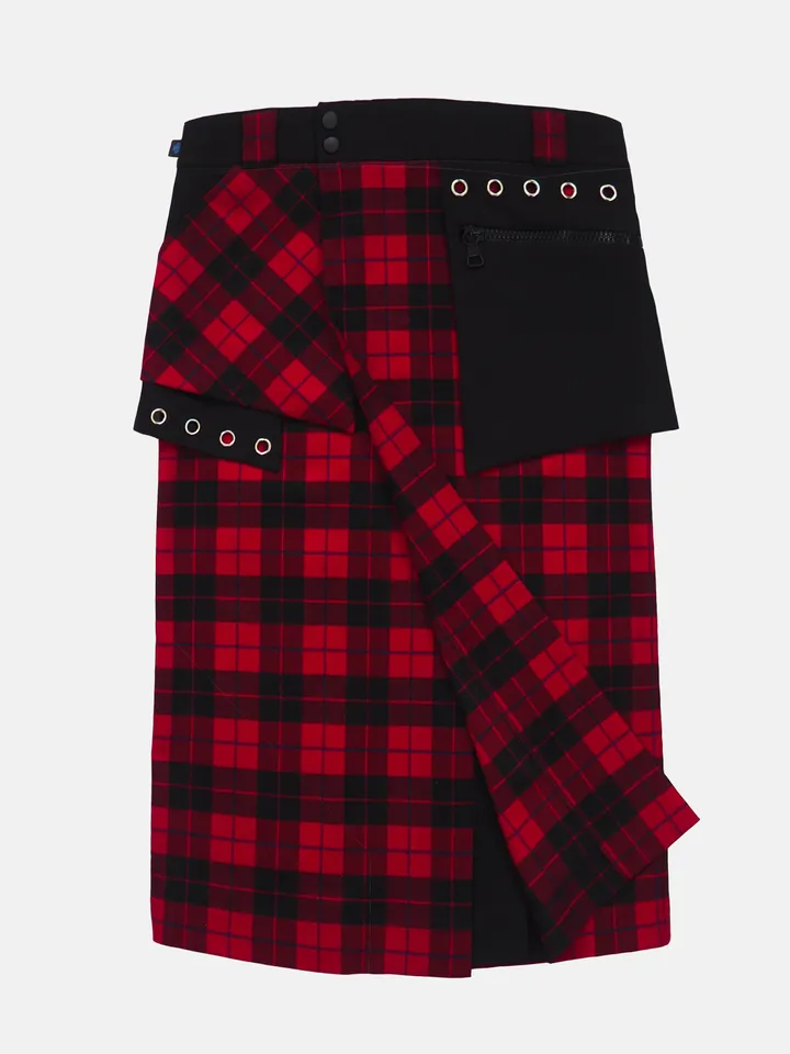 The red "Punk" Man's Skirt / modern kilt