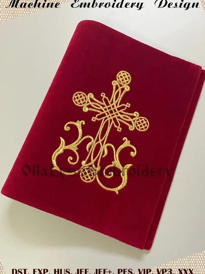 Christian Cross embroidery design