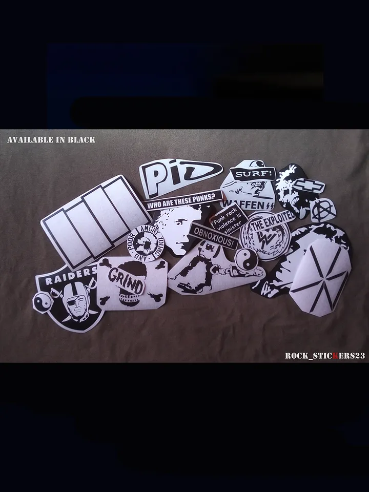 Jeff Hanneman guitar stickers vinyl decal Slayer Jackson Full Set 22