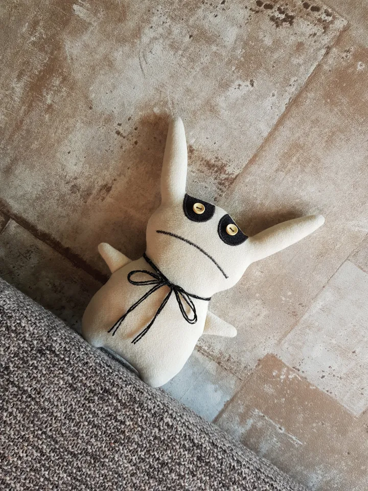 Rabbit Sewing Pattern PDF, Creepy Doll diy, Stuffed animal pattern