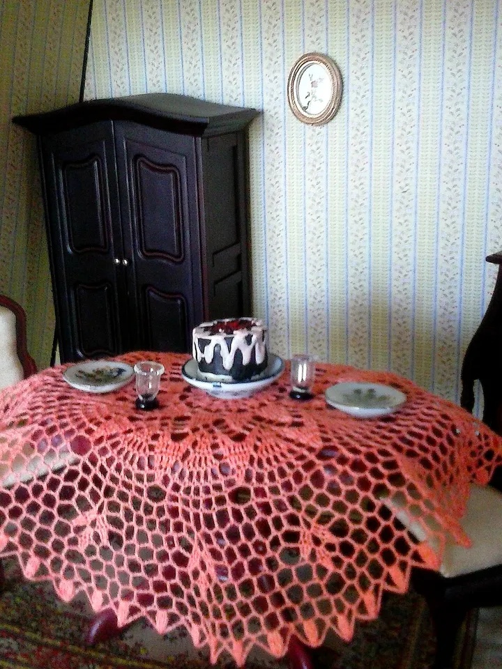 Miniature Tablecloth for Dollhouse