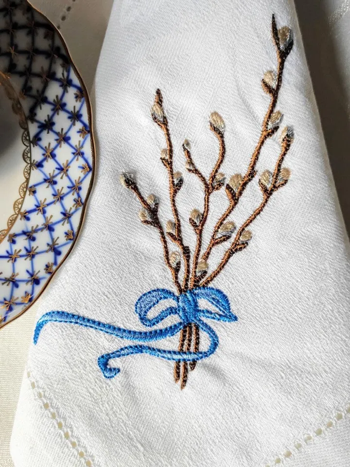 Spring Branch Willow machine embroidery design