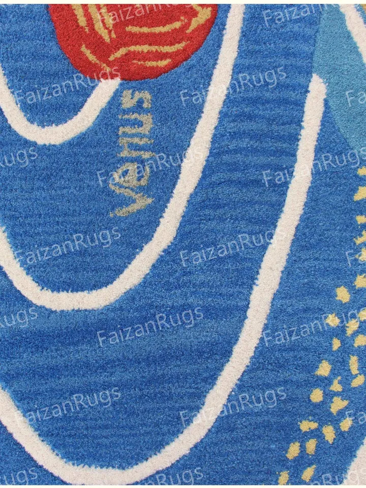 Space Hand Tufted Rug 100% Wool For Living Room, Bed Room, Kids Room In Any Size 10x14,10x12,9x12,8x10,6x9,5x8,4x6