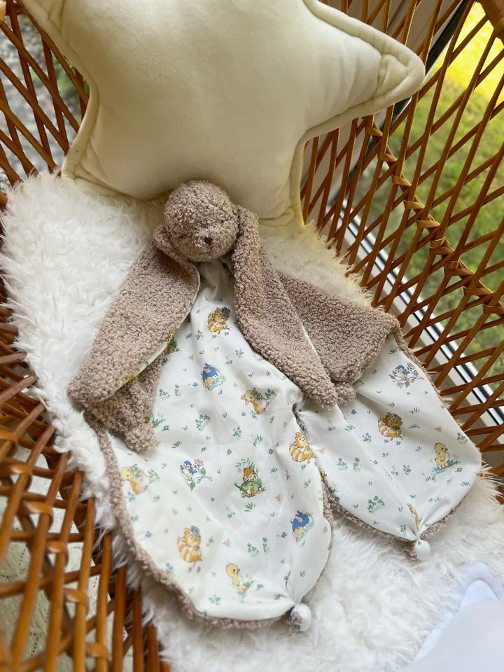 Baby comforter bunny, Doudou rabbit, Baby lovey bunny