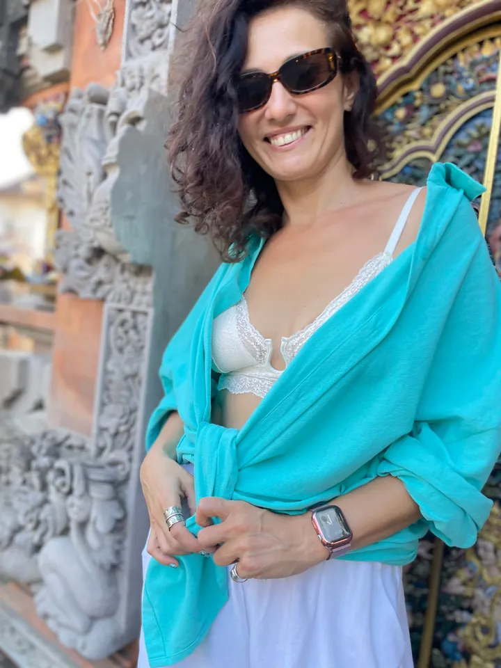Pure linen oversize turquoise shirt / soft linen summer bikini cover up  maldi shirt / classy shirt comfy resort wear  / comfy women wear