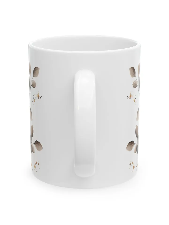 Ceramic Floral Mug, Coffee Lover Gift, Home Decor, Tea Cup, Chic Kitchen Accessory, Mother's Day Gift