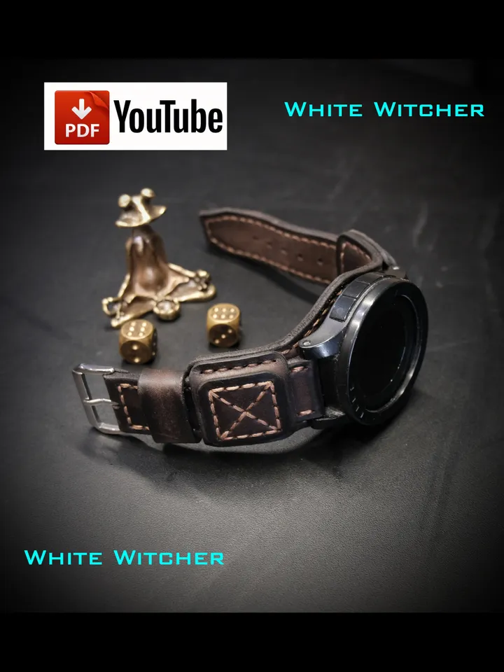 Watch strap - pdf leather pattern.OTH26