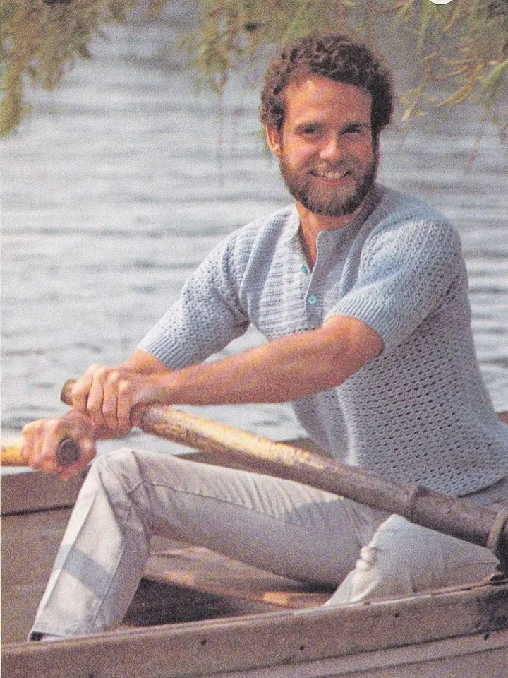 Shirt crochet pattern, men pattern shirt, easy crochet pattern men, polo men crochet pattern instant download