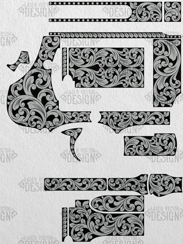 VECTOR DESIGN Smith & Wesson 460 V 5 in, Performance 500 3,5 in Scrollwork