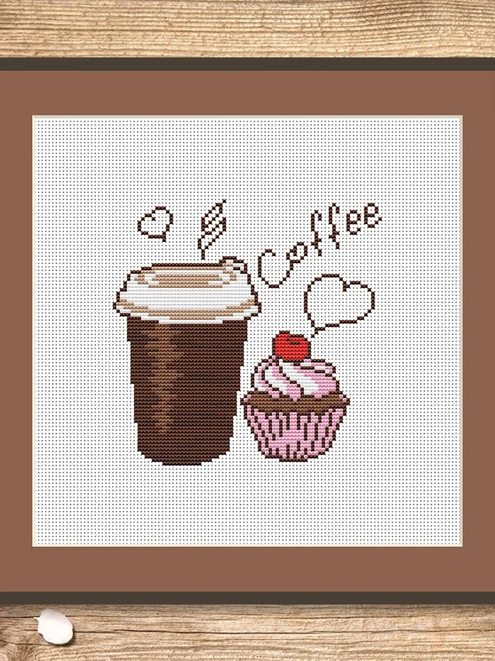 I like Coffee Cross Stitch Pattern, Kitchen Cross Stitch, Embroidery Coffee , Cup of Coffee Cross Stitch Pattern, Modern Cross Stitch #kt016