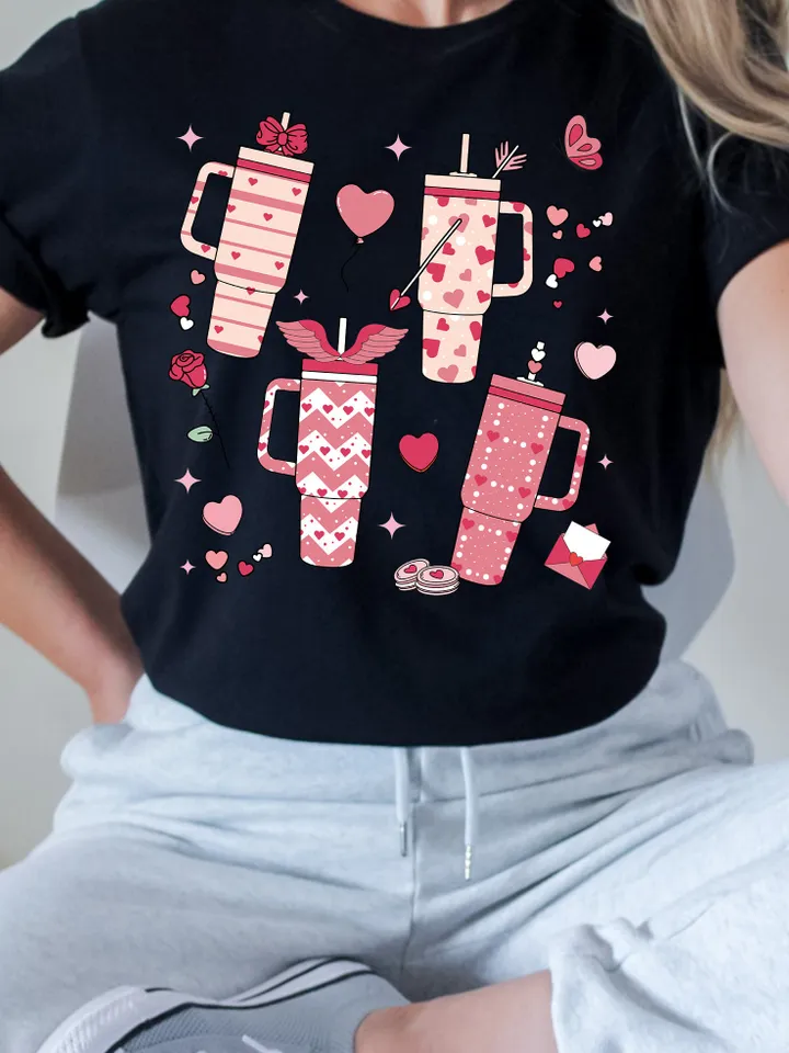 Retro Obsessive Cup Disorder Valentine's Day Png, Valentines Candy Heart Tumbler Inspired PNG, Retro Valentines PNG Sublimation Design Love