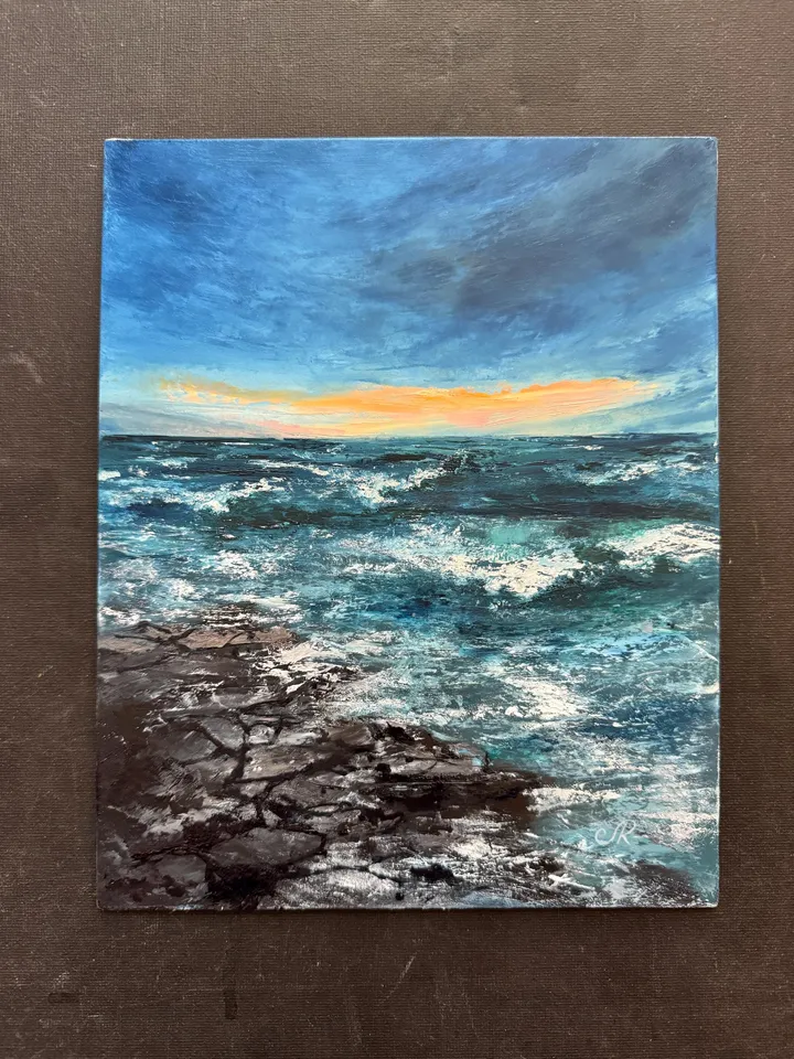 Seascape Original Painting Coastal Oil Painting Sea Painting