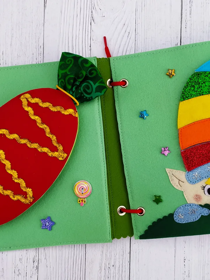 Christmas Quiet Book pattern for toddler, Felt activity book, Soft book for kids, Christmas gift for toddler 3,4,5,6 year old