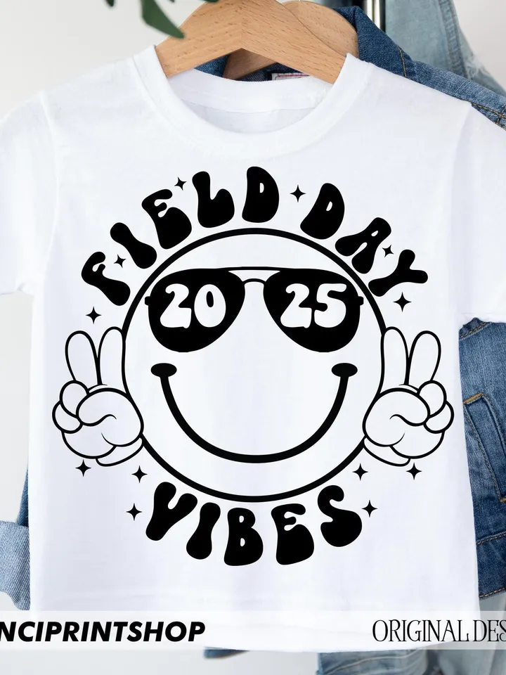 Field Day Fun Day SVG, Field Day Png, Retro School Game Day, Smile Face svg, School Out for Summer, Teacher svg, Field Day svg, School svg