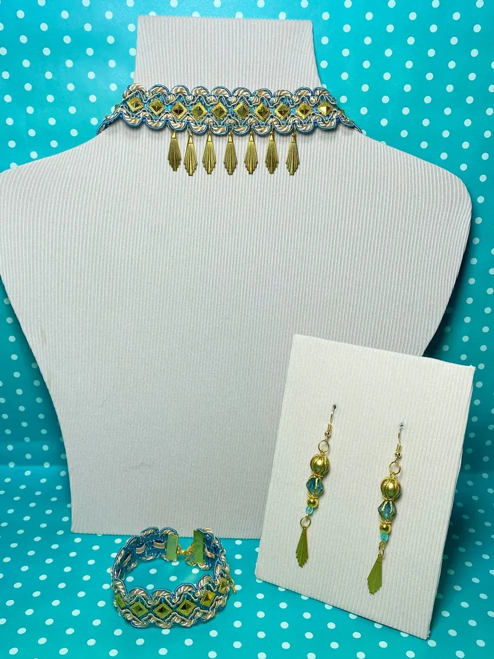 Jewelry set for oriental dances. Set of jewelry. Handmade.
